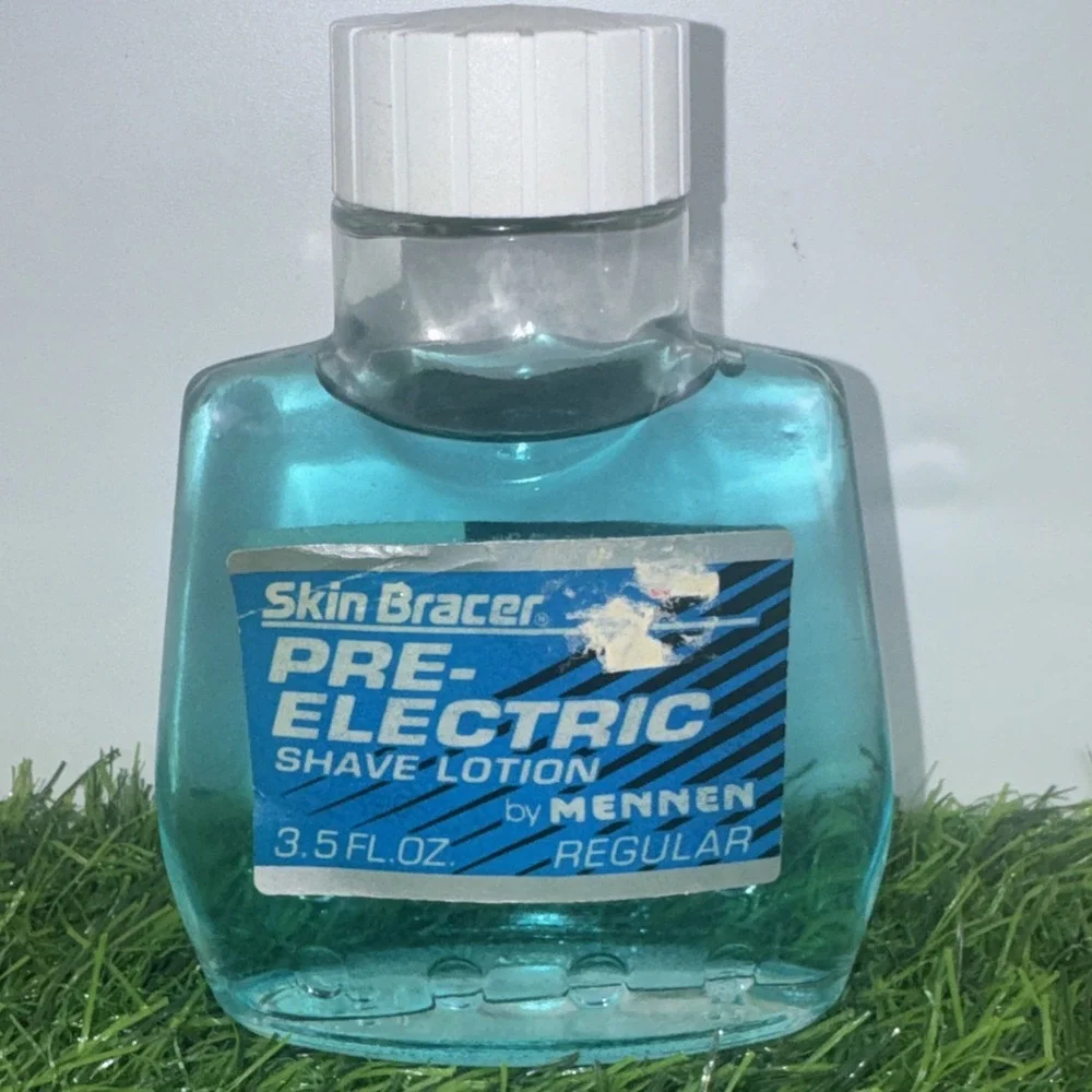 Vintage Skin Bracer Pre-Electric Shave Lotion Regular By Mennen 5 Fl Oz USA Made